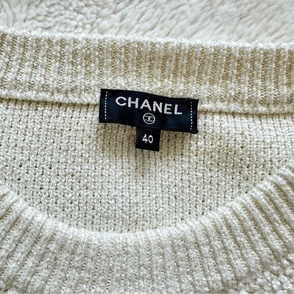 NEW!!! CHANEL 18C PARIS GREECE EMBROIDERED POOLOVER SWEATER FR 40 US 8 - Picture 9 of 14